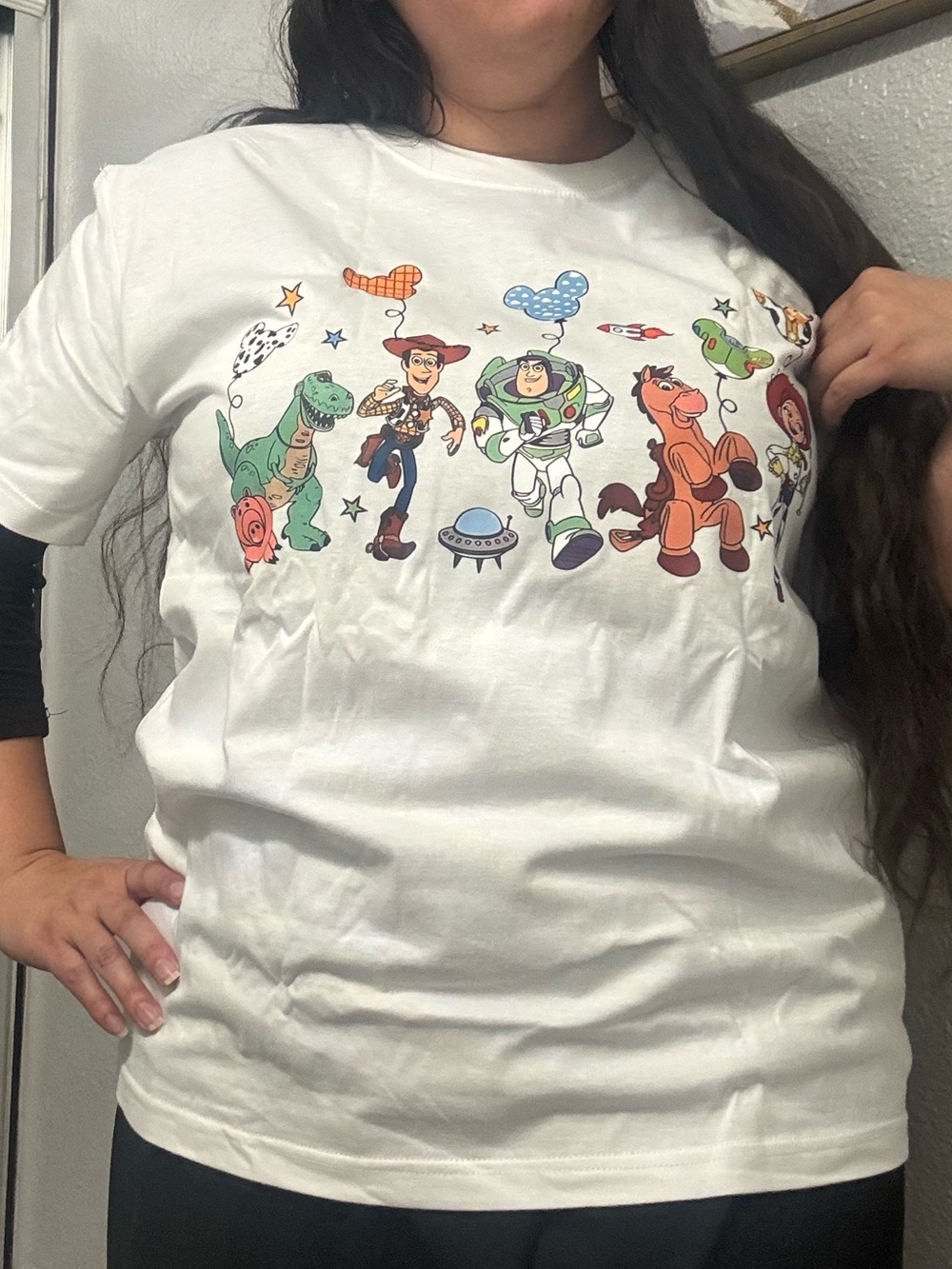 Disney Women’s White Graphic Toy Story T-Shirt